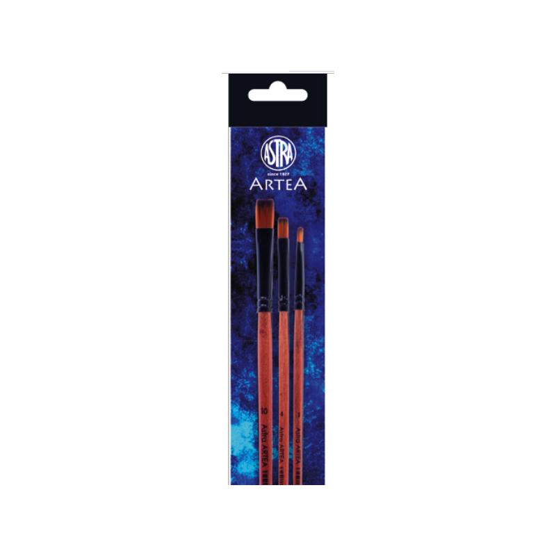 Zestaw pędzli nylon Artea 3 szt.