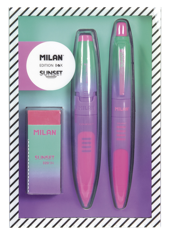 Zestaw upominkowy mały Milan SUNSET różowy