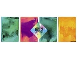 Zeszyt A5 holographic 32k. kratka 1szt.mix