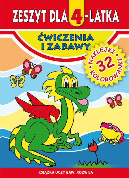 Zeszyt dla 4-latka Ćwiczenia i zabawy