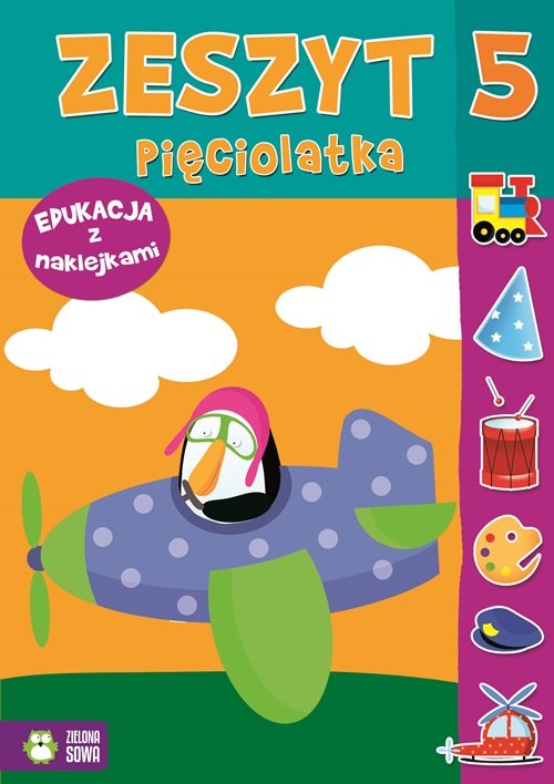 Zeszyt pięciolatka Edukacja z naklejkami