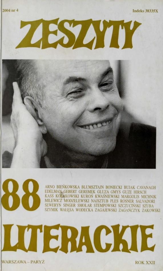 Zeszyty literackie 88 4/2004