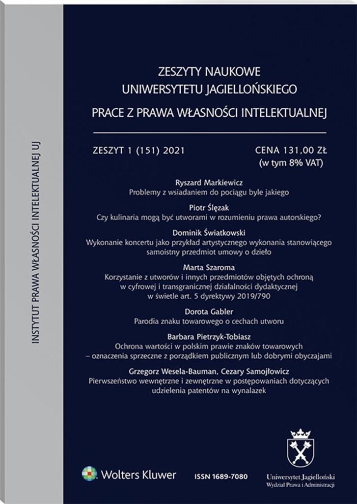 Zeszyty Naukowe UJ 1(151)/2021