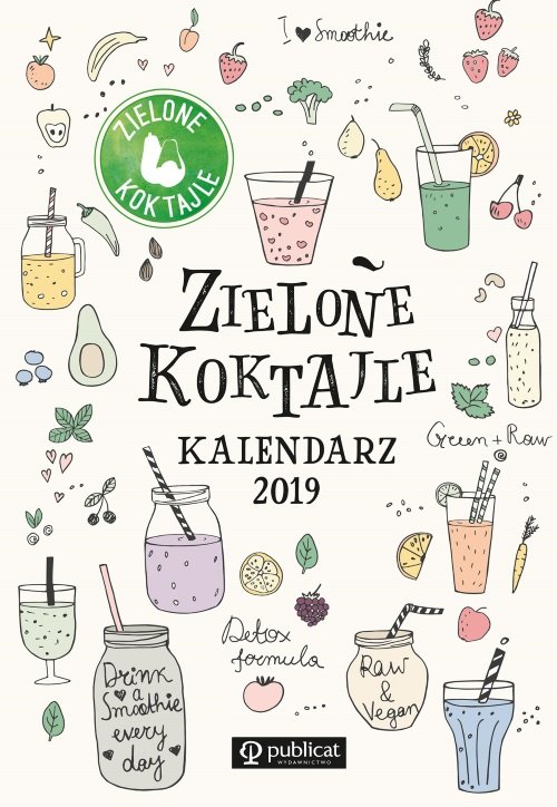Zielone koktajle Kalendarz 2019