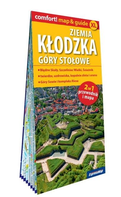 Ziemia kłodzka, Góry Stołowe; laminowany map&guide XL 2w1: przewodnik i mapa