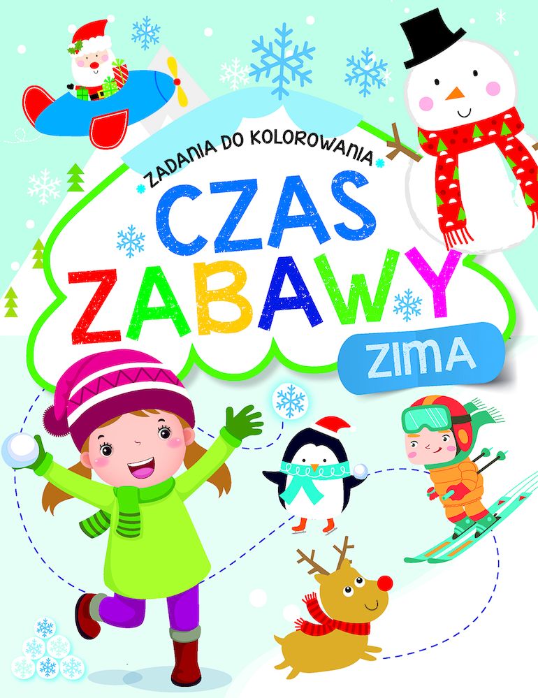 Zima. Czas zabawy. Zadania do kolorowania