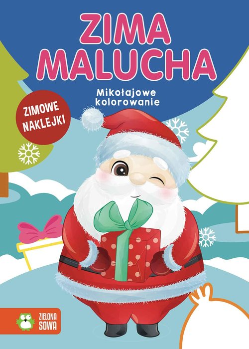 Zima malucha Mikołajowe kolorowanie
