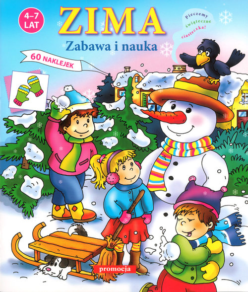 Zabawa i nauka. Zima - książeczka z naklejkami