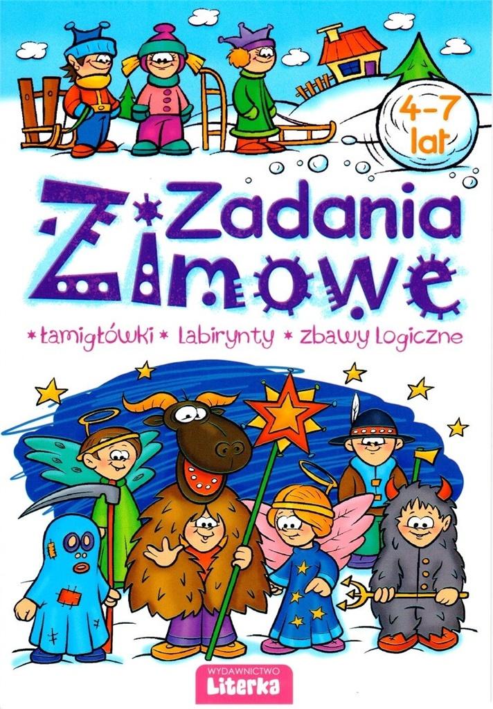 Zimowe Zadania. Łamigłówki, labirynty... 4-7 lat
