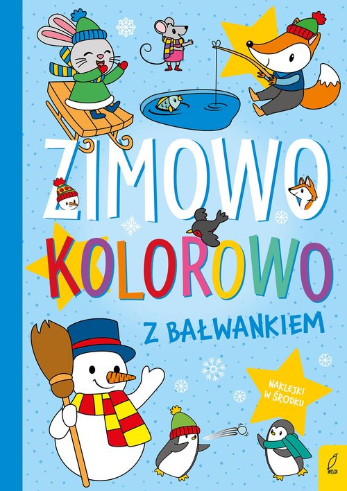 Zimowo kolorowo Z bałwankiem
