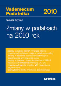 Zmiany w podatkach na 2010 rok