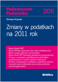 Zmiany w podatkach na 2011 rok