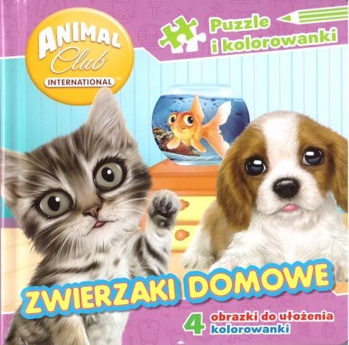 Zwierzaki domowe. Puzzle i kolorowanki. Animal Club