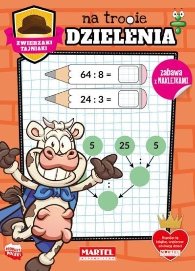 Zwierzaki tajniaki na tropie dzielenia z naklejkami