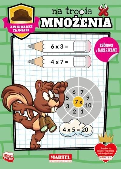 Zwierzaki tajniaki na tropie mnożenia z naklejkami