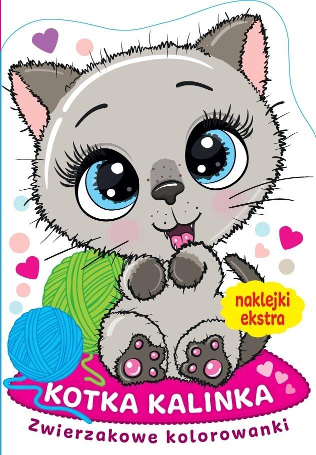 Zwierzakowe kolorowanki. Kotka Kalinka