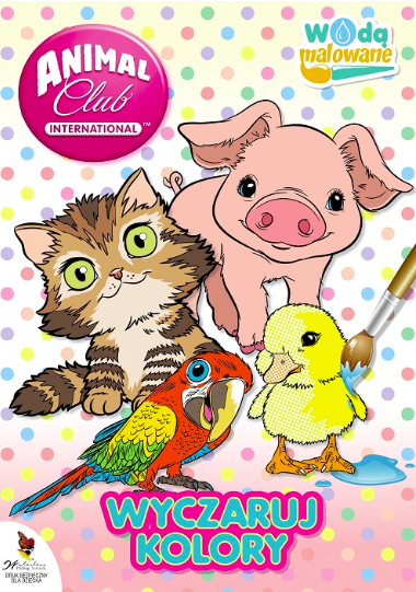 Zwierzakowe kolory. Animal Club. Wodą malowane