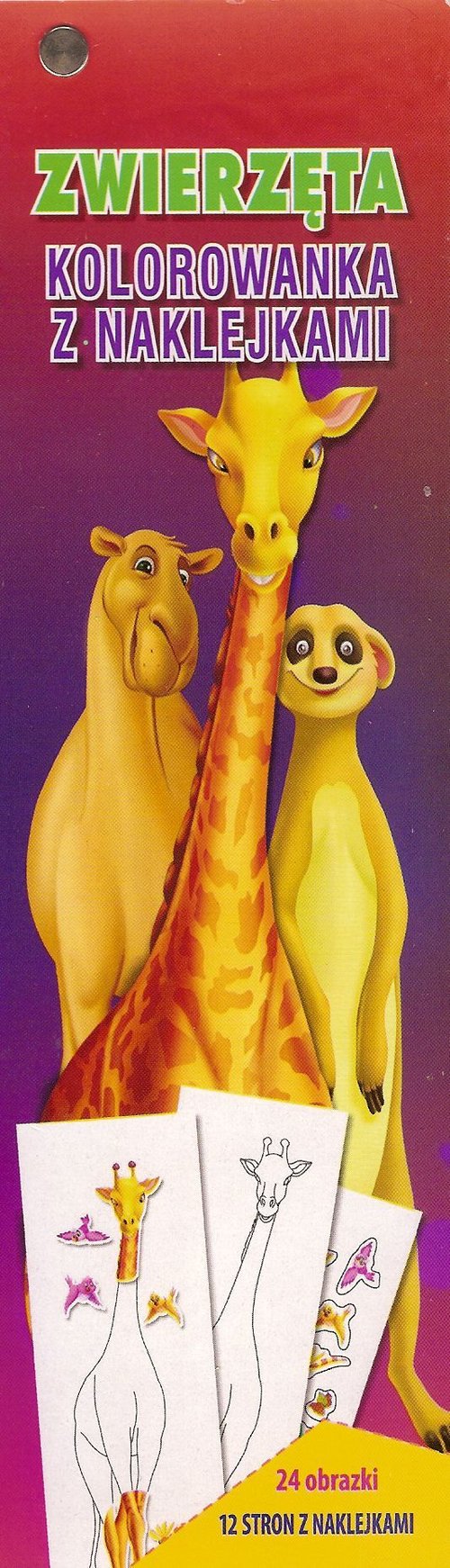 Zwierzęta Kolorowanka z naklejkami