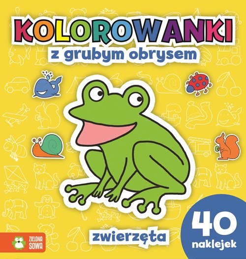 Zwierzęta Kolorowanki z grubym obrysem
