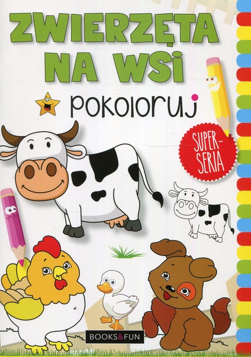 Zwierzęta na wsi Pokoloruj