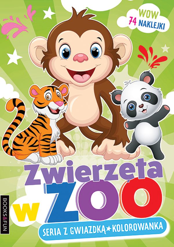 Zwierzęta w Zoo Seria z gwiazdką Kolorowanka