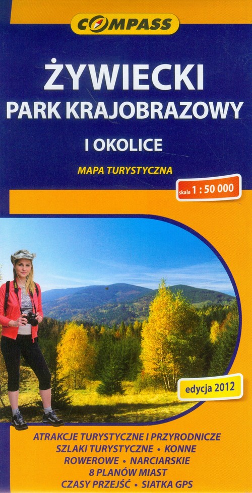 Żywiecki Park Krajobrazowy i okolice mapa turystyczna